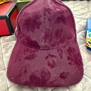 Lululemon Athletica Floral Burgundy Hat
